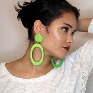 Oversized earrings Handmade unique urban Earrings